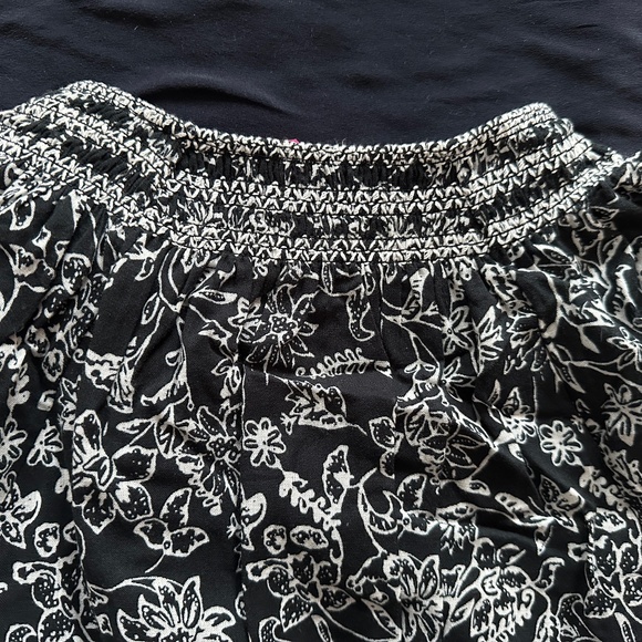 NWT PARKER Lindsay Dress Smocked Floral Fit & Flare Black Aurora XS NEW+TAG $298 - Picture 3 of 6